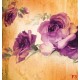Wall murals painted composition with purple roses on background in 2 colors Wall murals painted composition with purple roses on background in 2 colors