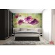 Wall murals painted composition with purple roses on background in 2 colors Wall murals painted composition with purple roses on background in 2 colors
