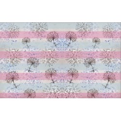 Wallpapers mural contour dandelion stripe in 2 options