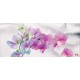 Wall murals branch colorful orchids delicate silk background Wall murals branch colorful orchids delicate silk background