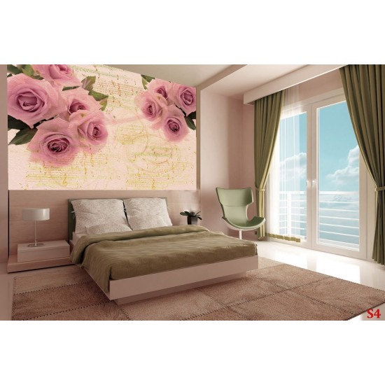 Wallpapers pink roses vintige style with notes Wallpapers pink roses vintige style with notes