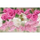 Wall murals painted pink roses a mirror image Wall murals painted pink roses a mirror image