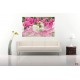 Wall murals painted pink roses a mirror image Wall murals painted pink roses a mirror image