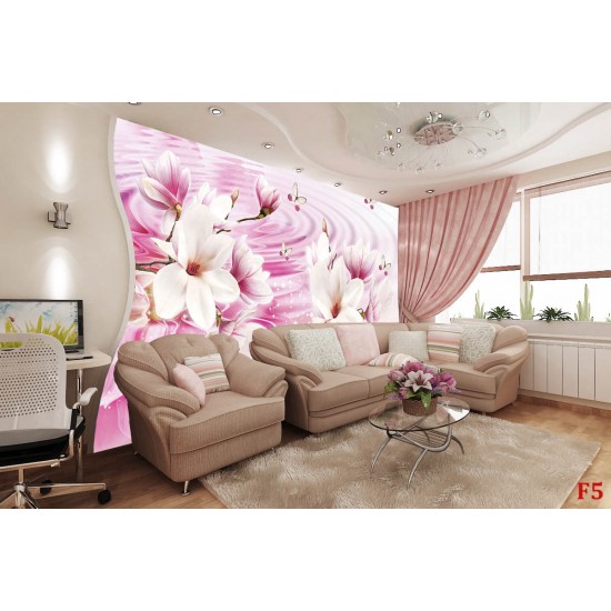Wallpapers pink composition water reflection with lily Wallpapers pink composition water reflection with lily