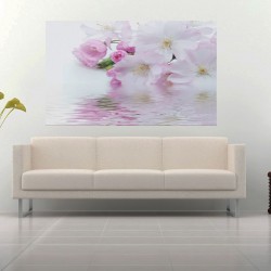 Wallpapers mural gentle spring blossom with water reflection Wallpapers mural gentle spring blossom with water reflection