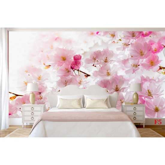 Wallpapers mural spring pink color Wallpapers mural spring pink color