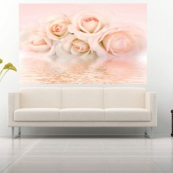 Wallpapers mural gentle roses in pastel colour Wallpapers mural gentle roses in pastel colour