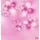 Wallpapers mural crystal flowers in pink