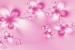 Wallpapers mural crystal flowers in pink