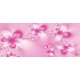 Wallpapers mural crystal flowers in pink