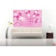 Wallpapers mural crystal flowers in pink