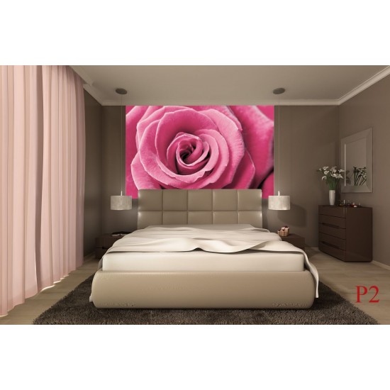 Wallpapers mural big pink rose 2 Wallpapers mural big pink rose 2