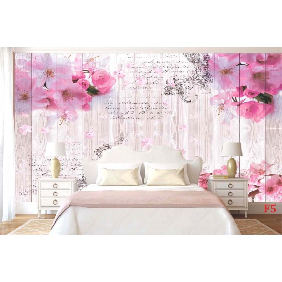 Photo murals vintage wood-based composition with spring color Photo murals vintage wood-based composition with spring color