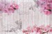 Photo murals vintage wood-based composition with spring color