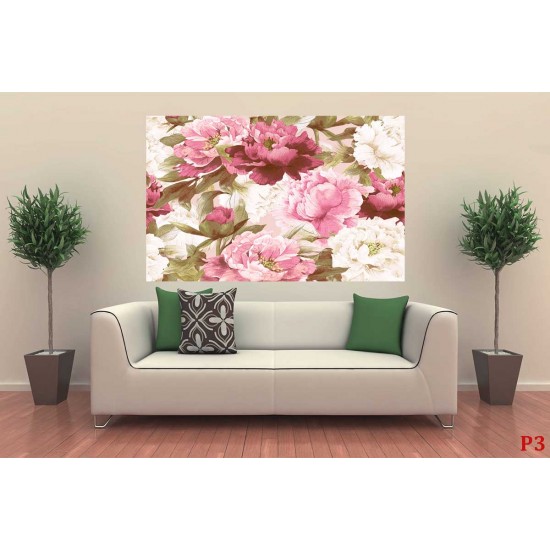 Wallpapers painted bouquet pink peonies Wallpapers painted bouquet pink peonies
