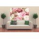 Wallpapers painted bouquet pink peonies Wallpapers painted bouquet pink peonies
