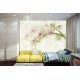 Photo murals tender branch green orchid and water Photo murals tender branch green orchid and water