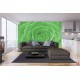 Photo mural green rose with water drops Photo mural green rose with water drops