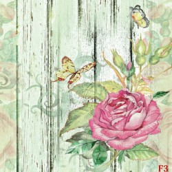 Wall mural vintage art style flower