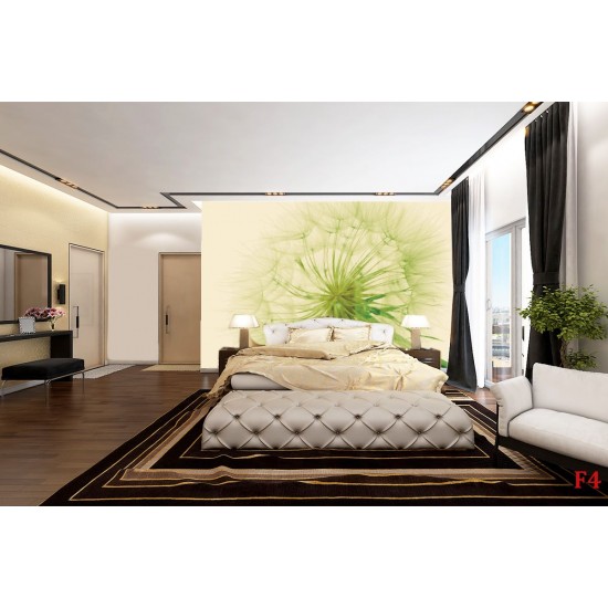 Wall murals wonderful dandelion in green Wall murals wonderful dandelion in green
