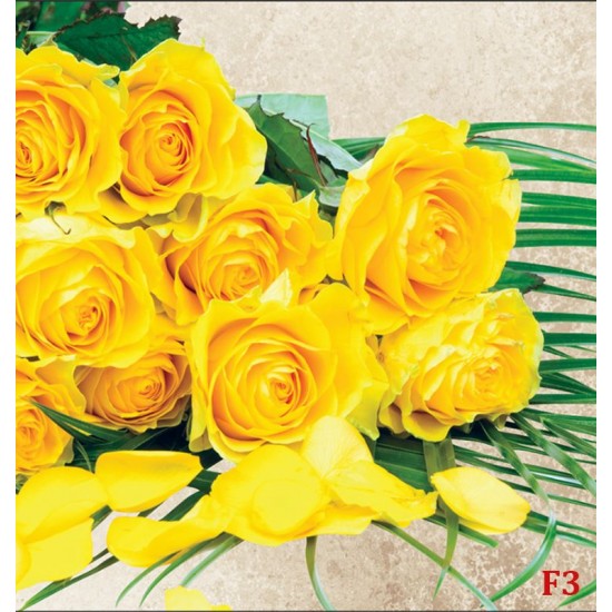 Wallpapers mural bouquet of yellow roses in 2 versions Wallpapers mural bouquet of yellow roses in 2 versions