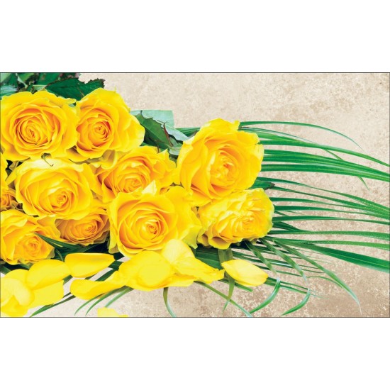 Wallpapers mural bouquet of yellow roses in 2 versions Wallpapers mural bouquet of yellow roses in 2 versions