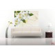 Photo murals white flowers on a background of feathers Photo murals white flowers on a background of feathers