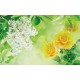 Photo murals color combination of white and lilac and roses Photo murals color combination of white and lilac and roses