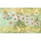 Photo murals Vintage composition with white daisies in green Photo murals Vintage composition with white daisies in green