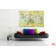 Photo murals Vintage composition with white daisies in green Photo murals Vintage composition with white daisies in green