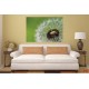 Photo mural dandelion in green background Photo mural dandelion in green background