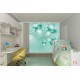 Wallpapers mural crystal flowers in green Wallpapers mural crystal flowers in green