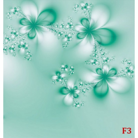 Wallpapers mural crystal flowers in green Wallpapers mural crystal flowers in green