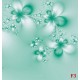 Wallpapers mural crystal flowers in green Wallpapers mural crystal flowers in green