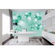 Wallpapers mural crystal flowers in green Wallpapers mural crystal flowers in green
