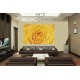 Photo mural yellow rose with water drops