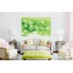 Wall mural composition lilium in green