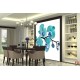 Wall mural spotted branch blue orchid Wall mural spotted branch blue orchid