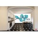 Wall mural spotted branch blue orchid Wall mural spotted branch blue orchid