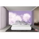 Wall murals delicate dandelions on blue and purple background - 2 colors Wall murals delicate dandelions on blue and purple background - 2 colors