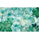 Photo mural delicate romance classic floral turquoise