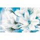 Photo Wall murals abstract composition with magnolia macro blue Photo Wall murals abstract composition with magnolia macro blue