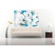 Photo Wall murals abstract composition with magnolia macro blue Photo Wall murals abstract composition with magnolia macro blue