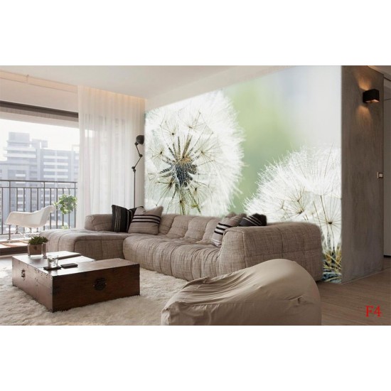 Wall mural delicate white dandelions Wall mural delicate white dandelions