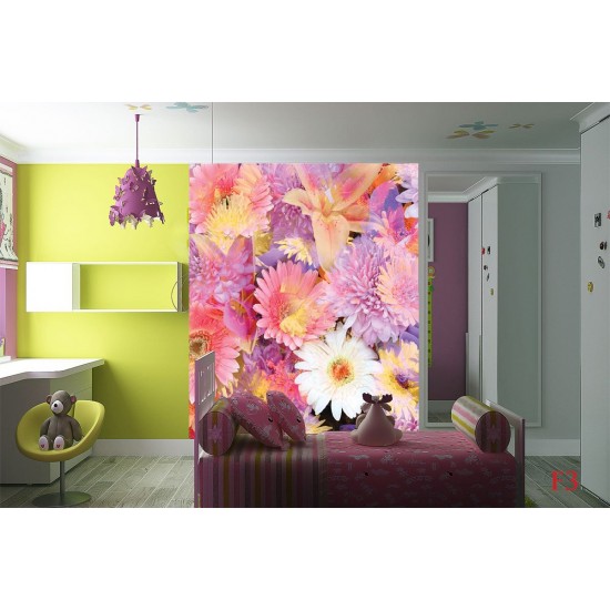 Photo mural soft bouquet of colorful flowers Photo mural soft bouquet of colorful flowers