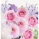 Wall murals bouquet of colorful flowers and pink roses