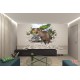 Wall mural 3D effect brick wall and dinosaur Wall mural 3D effect brick wall and dinosaur