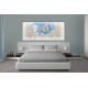 Wall mural 3D effect brick wall and white horse Wall mural 3D effect brick wall and white horse