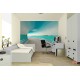 Wall mural 3D tunnel with sea view and shore Wall mural 3D tunnel with sea view and shore