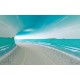 Wall mural 3D tunnel with sea view and shore Wall mural 3D tunnel with sea view and shore
